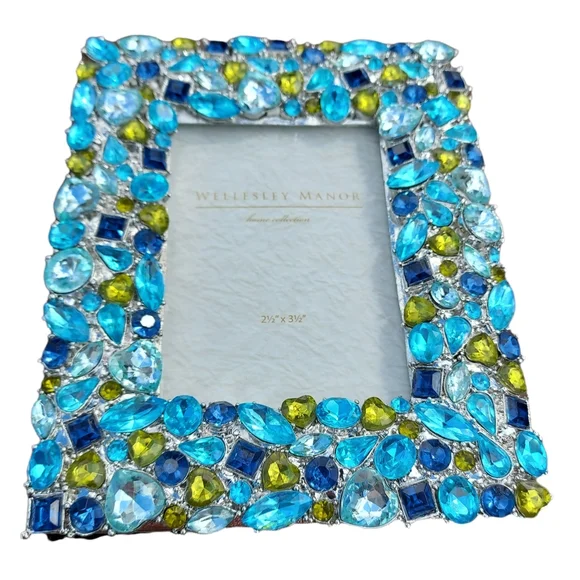 Wellesley Manor Rhinestone Bling picture frame - Picture 1 of 9
